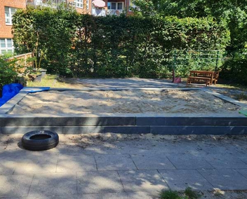 Die Sandkiste der Kita Wittekstraße